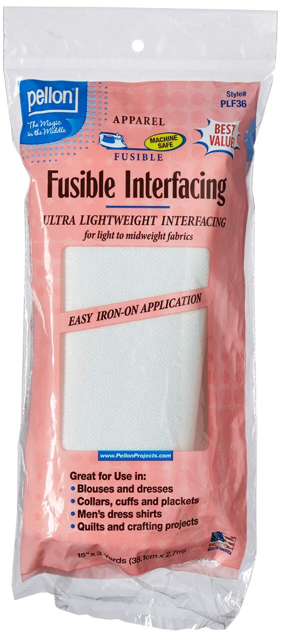 Pellon Fusible Interfacing 15" x 3 Yards for Sewing, Quilting & Garment Projects